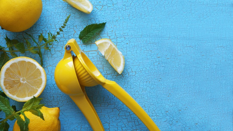Citrus reamer and lemons