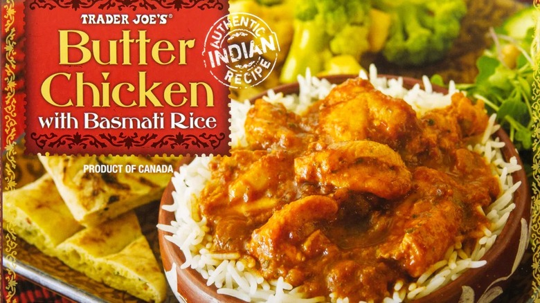 Trader Joe's butter chicken with basmati rice