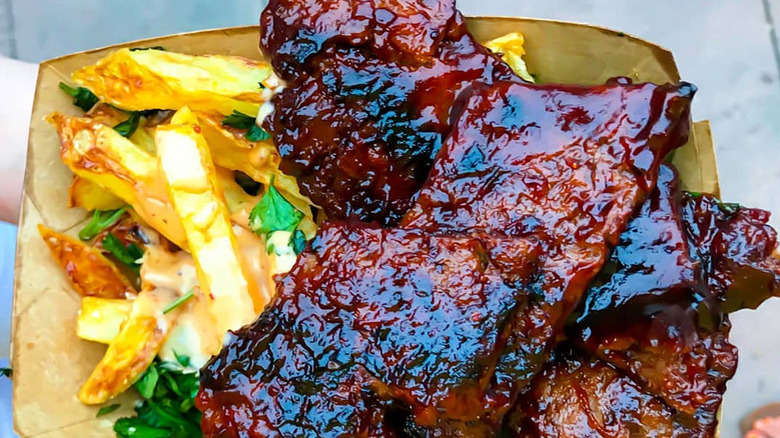Vegan BBQ ribs from Atlas Monroe