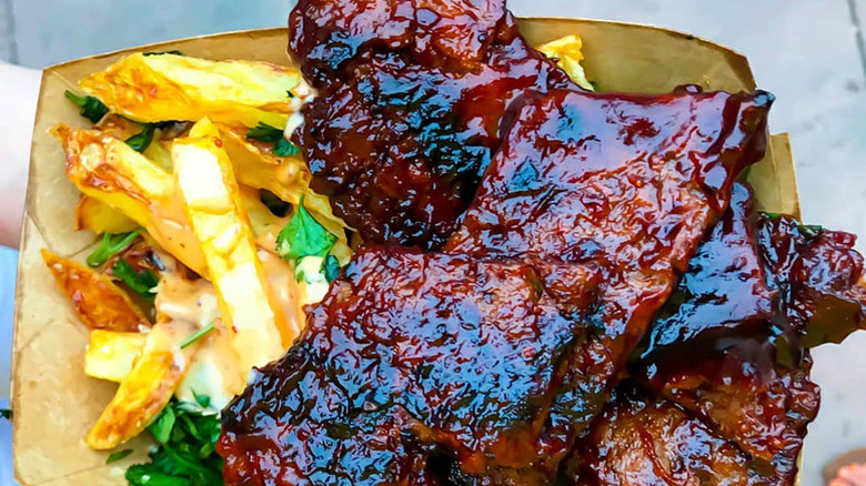 Vegan BBQ ribs from Atlas Monroe