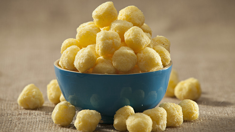 Bowl of cereal puffs