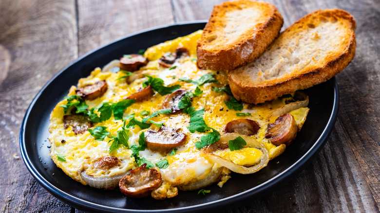 Mushroom omelet