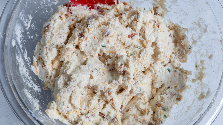 biscuit dough in bowl
