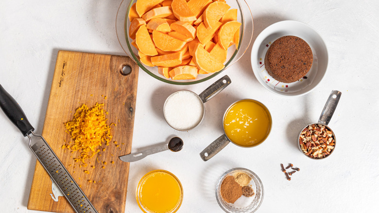 baked candied yam ingredients