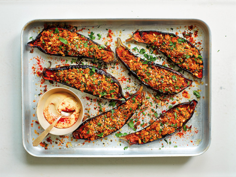 Baked Eggplant With Lemon Couscous Recipe