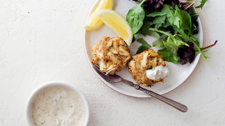 Baked crab cakes