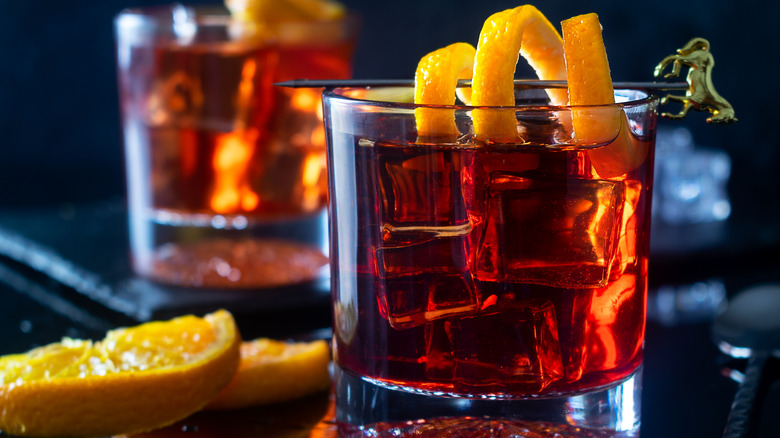 Negroni with an orange twist