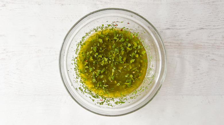chimichurri in bowl