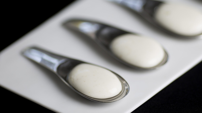 yogurt dish at Gaggan Anand restaurant