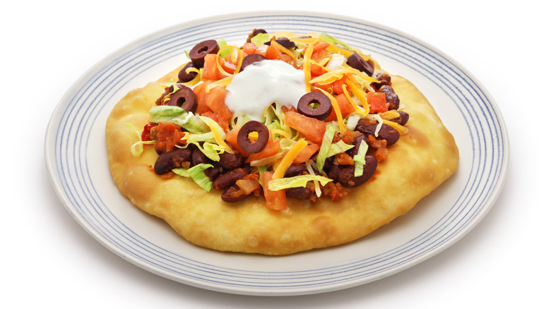taco made on bannock bread