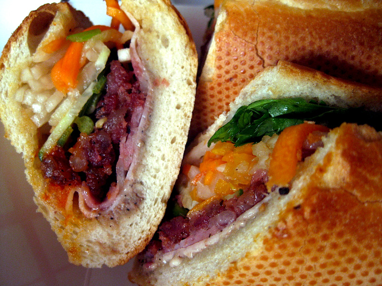 Crunchy, spicy, savory and refreshing, there's no part of the banh mi we don't like.