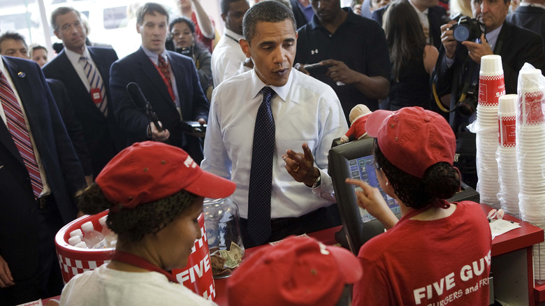 President Obama at Five Guys