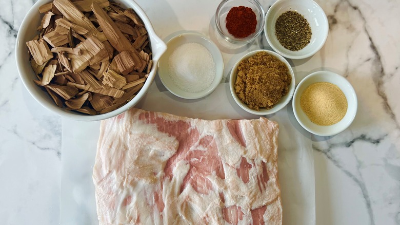ingredients for barbecued pork belly