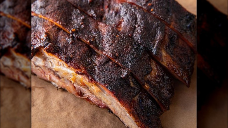 The Joint's ribs on a tray