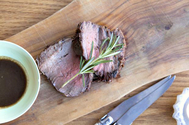 Dress up your beef tenderloin simply: a crust of fresh herbs and ground, dried porcini mushrooms does wonders!