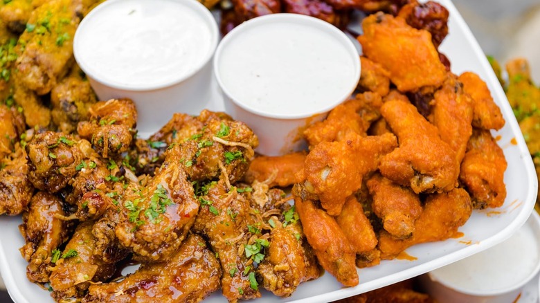 Starbird wings and sauces.