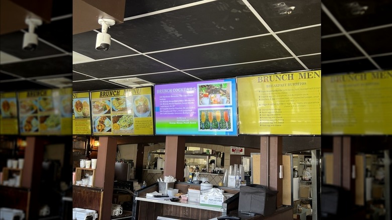 The Los Reyes menu board.