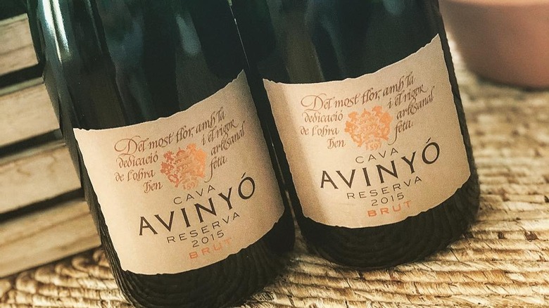 Avinyó Cava Brut Reserva bottles
