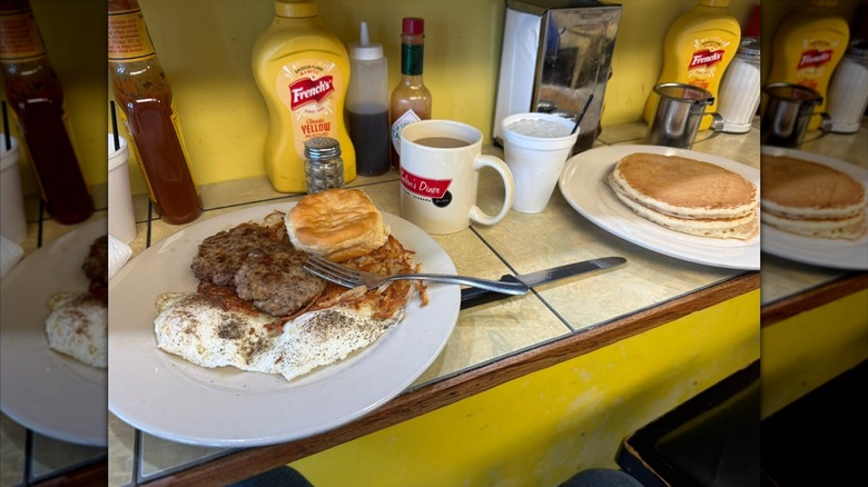 Salem's Diner breakfast plates.