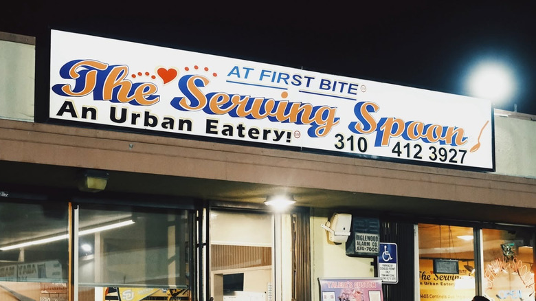 The Serving Spoon sign.
