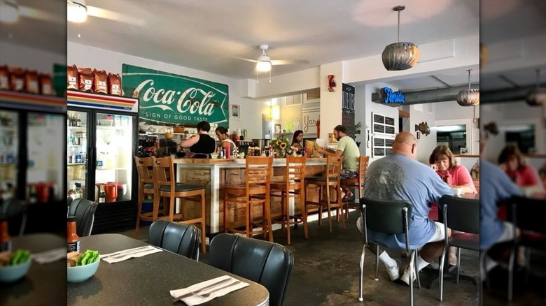 The Blue Hen Cafe restaurant interior.