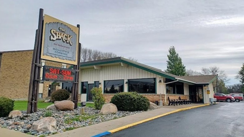 The Shack on Broadway restaurant exterior.