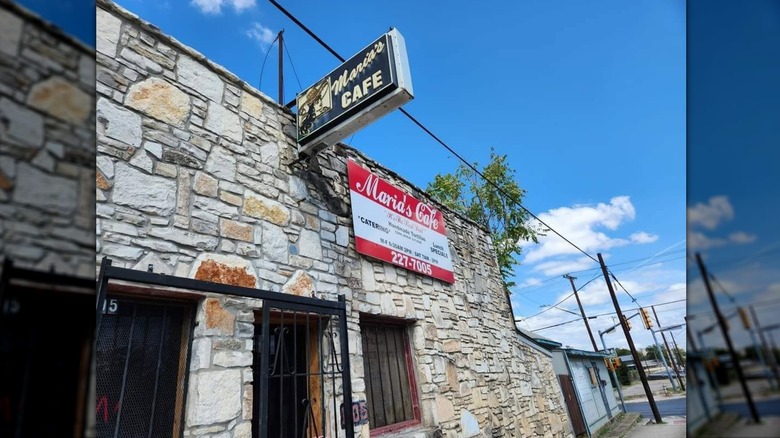 Maria's Cafe restaurant exterior.
