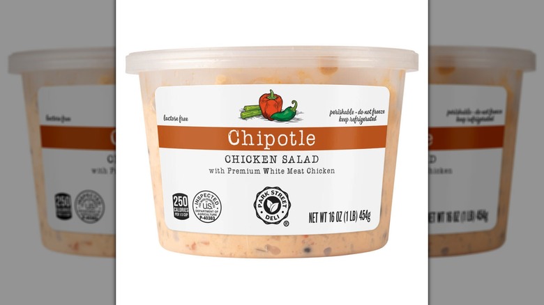 A package of chipotle chicken salad.