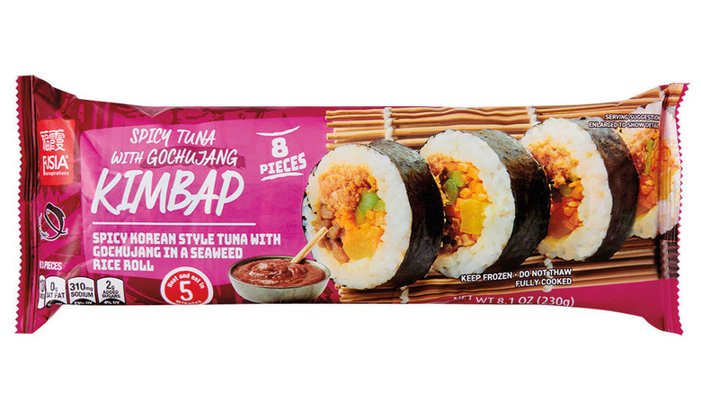 Isolated package of Fusia Kimbap.