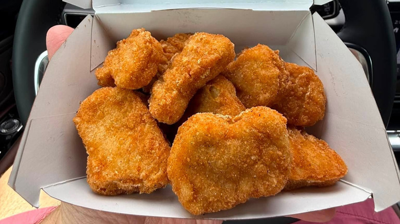 Nuggets from Burger King sit in their packaging.