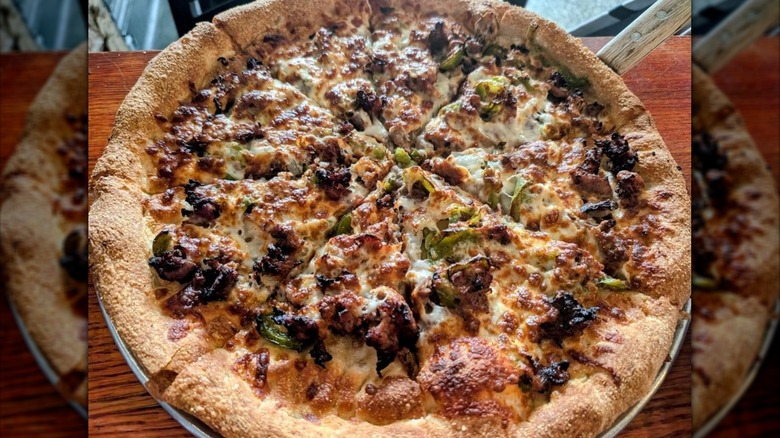 Philly Pizza at Pizza Luna in New Orleans, LA