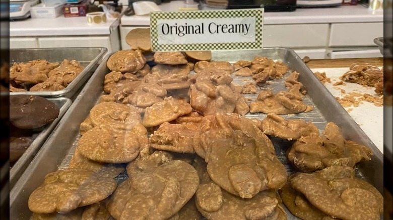 Tray of Southern Candymakers' Original Creamy pralines