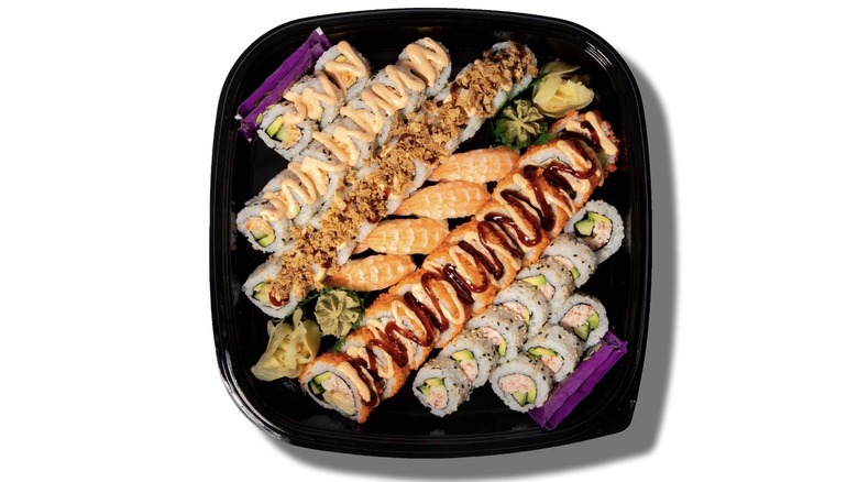 Platter of assorted sushi from Sam's Club