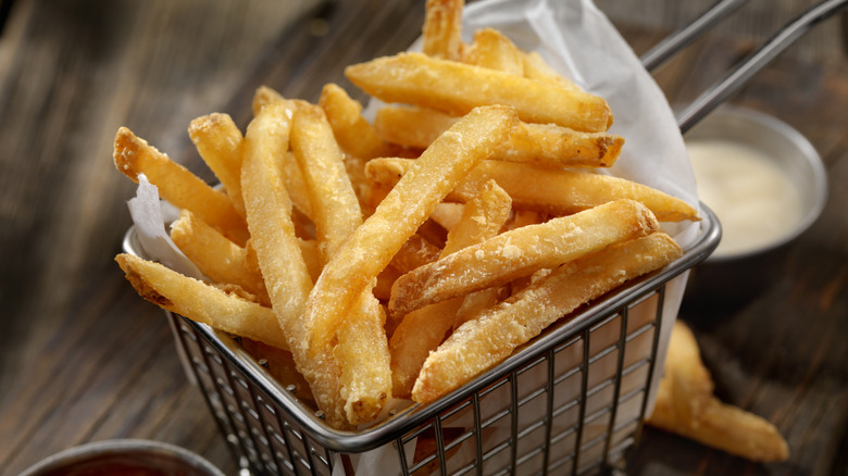 french fries in a basket