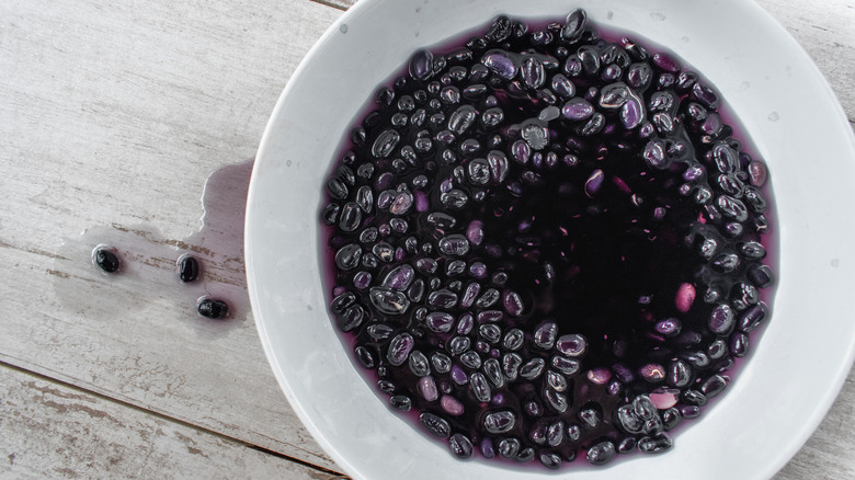 soaked black bean