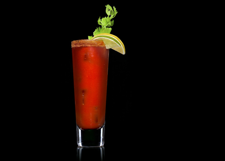 A twist on the Bloody Mary. The Bloody Shine.