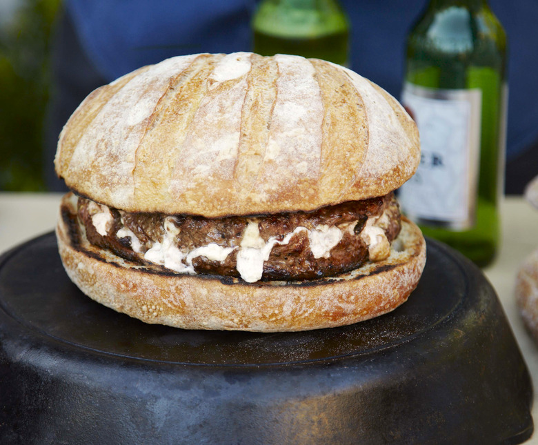 Blue Cheese–Stuffed Burger Recipe With A Crucial Secret: Zin-Onion Marmalade