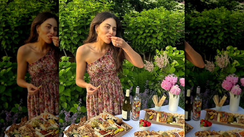 Co-CEO Rachel Solomon eating Boarderie