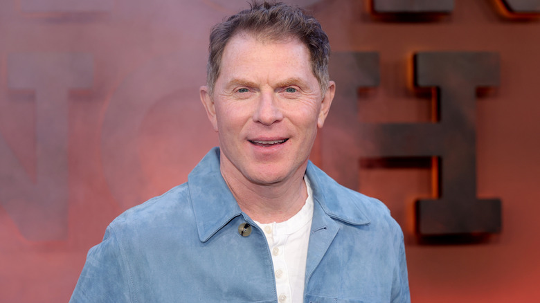Bobby Flay smiles.