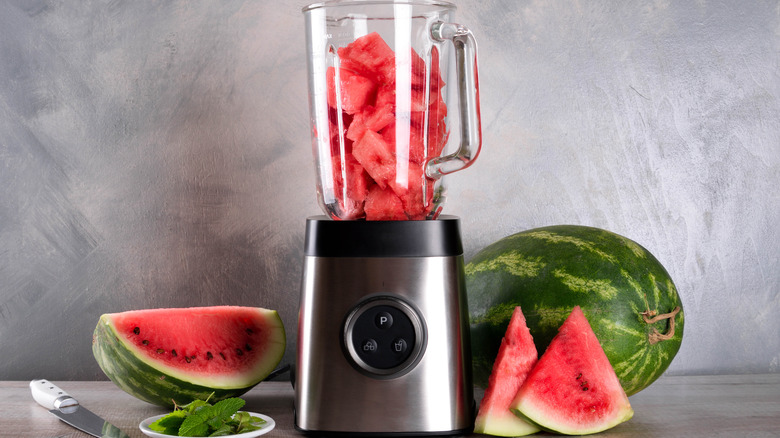 Watermelon in blender