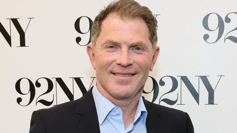Bobby Flay smiling at 92NY event