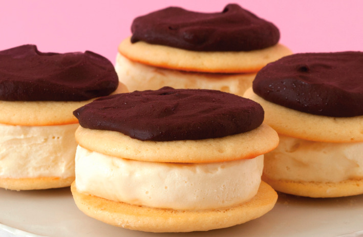 Boston Cream Pie Ice Cream Sandwiches Recipe