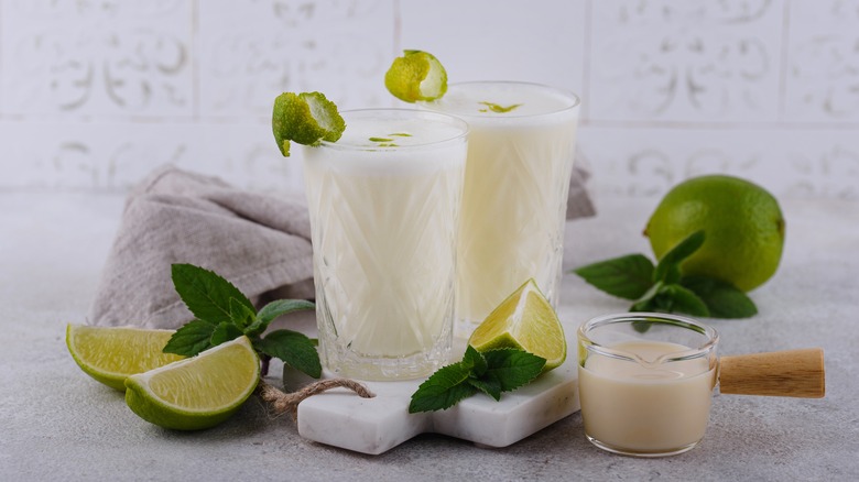 Limes, condensed milk, and Brazilian lemonade