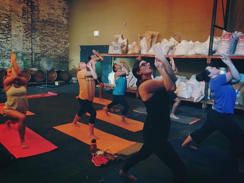 brewery yoga