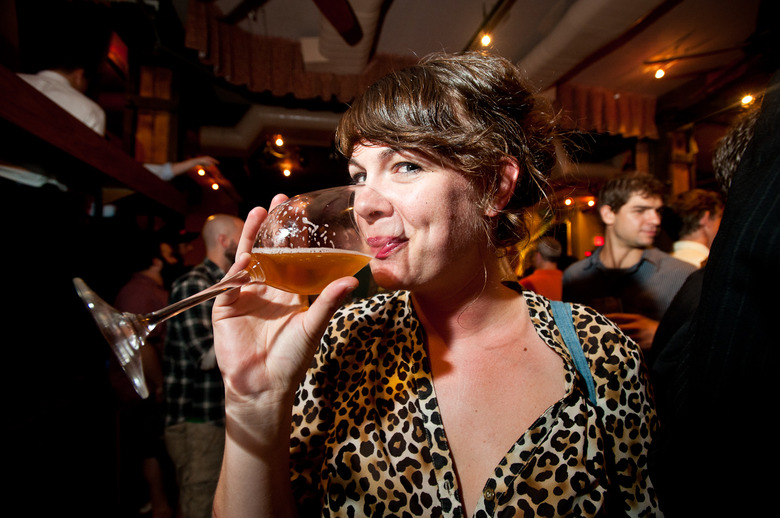 A happy beer drinker