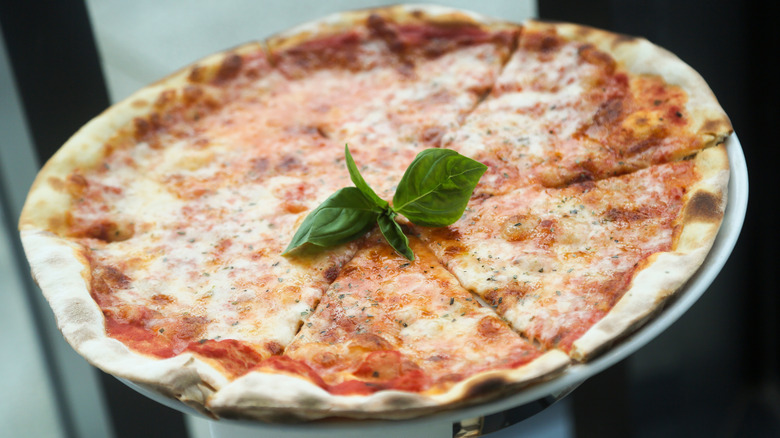 Thin crust Brooklyn-style pizza