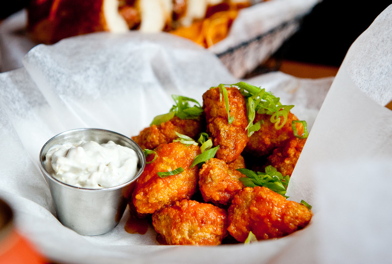 Buffalo Sweetbreads with Citrus Blue Cheese Recipe