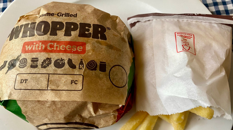 Burger King Whopped in a wrapper