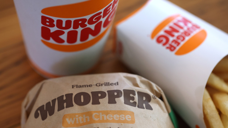 Burger King Whopper combo meal