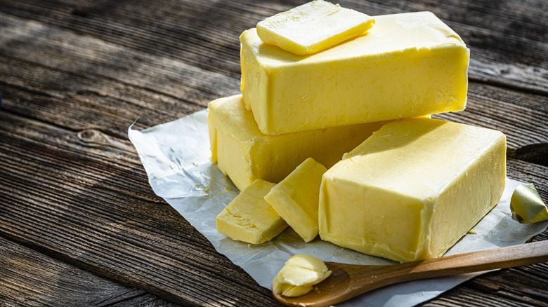 stack of butter sticks